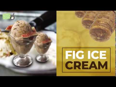 Dried Fig Ice Cream // Fig and Honey  Ice cream // Anjeer Ice Cream