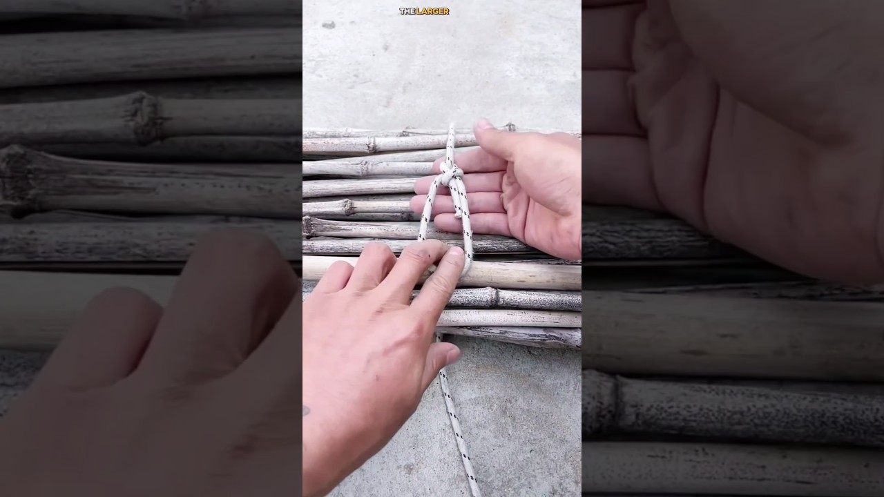 This Genius Knot Secures Wooden Bundles Perfectly