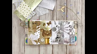 Mixed Media Morsels Book of Colors, Page 12 - Gold & Silver • Bonus Page • Flip-Through