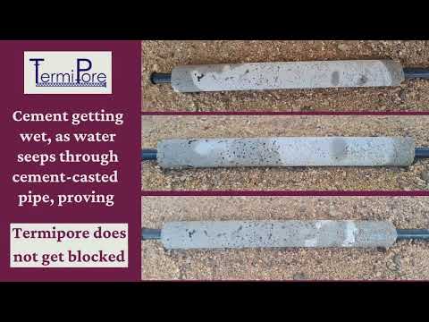Porous Pipe for Termite Treatment