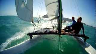 preview picture of video 'Hobie cat - Poetto'