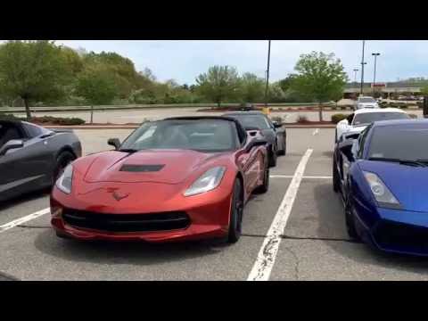 Fun with Cars - Parking Lot Walkaround, Lambos, Ferrari, BMW, GT350 Mustang, Lotus
