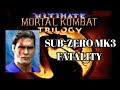 Ultimate Mortal Kombat Trilogy Sub Zero Unmasked MK3 Fatality