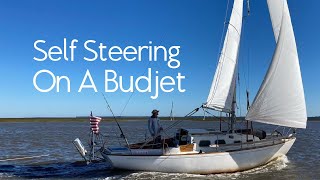 Self Steering on a Sailboat without a Wind Vane or Autopilot