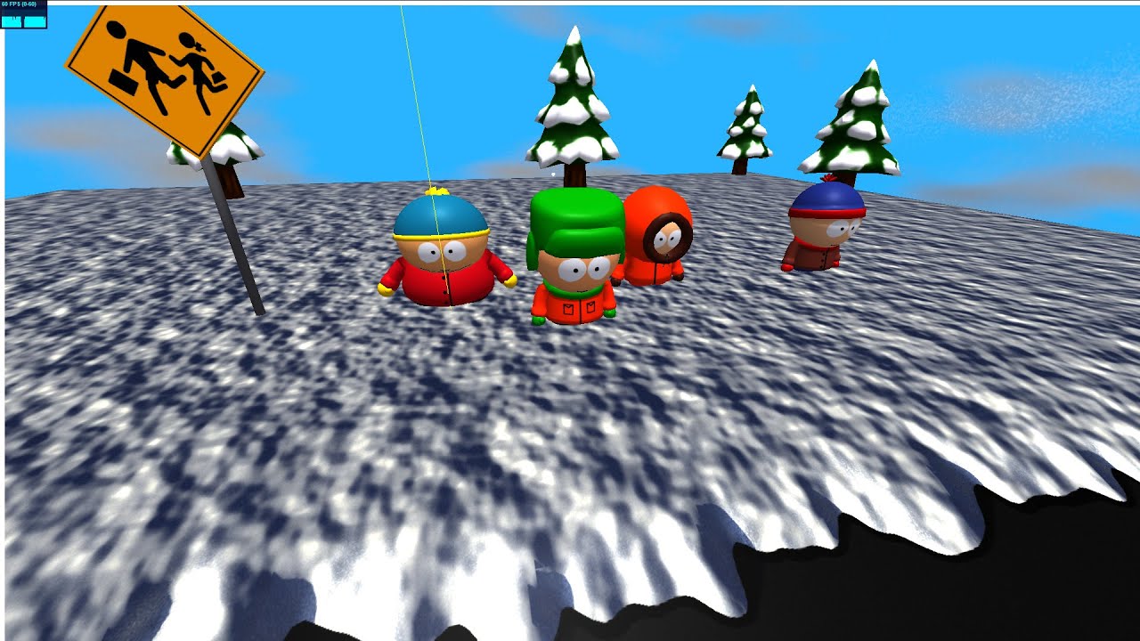 South Park browser game Three JS test.