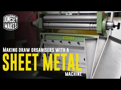 Making workshop drawer organisers with my 3 in 1 sheet metal machine