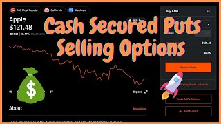 HOW TO TRADE CASH SECURED PUTS IN ROBINHOOD - SELLING OPTIONS & WEEKLY INCOME - STRATEGY #1