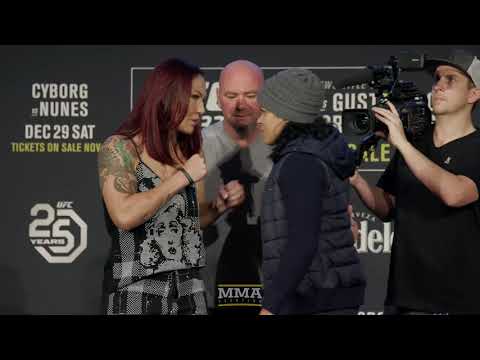 UFC 232: Cris Cyborg vs. Amanda Nunes Staredown - MMA Fighting