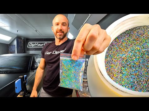 Turning a Car into a Rainbow Bass Boat Using NEW Holographic Super Flakes