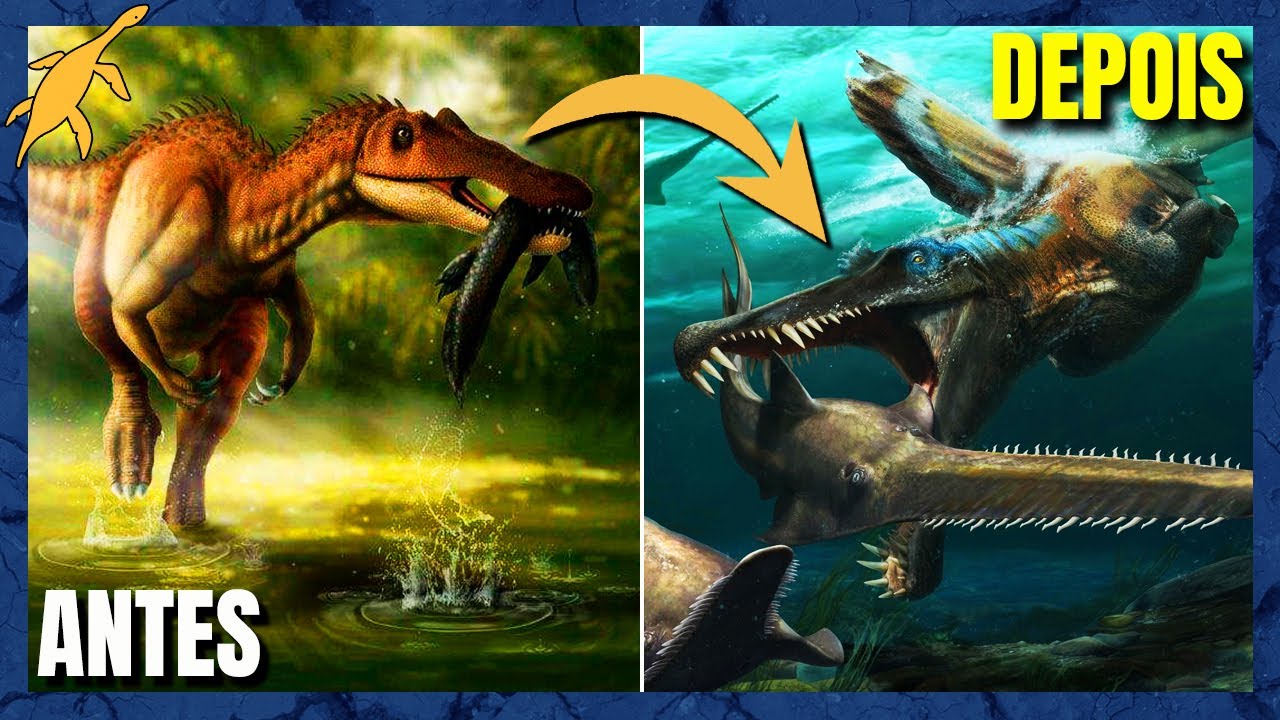 ORIGEM e EVOLUÇÃO dos ESPINOSSAUROS