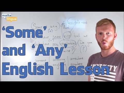Some and Any English Grammar Lesson Pre Intermediate