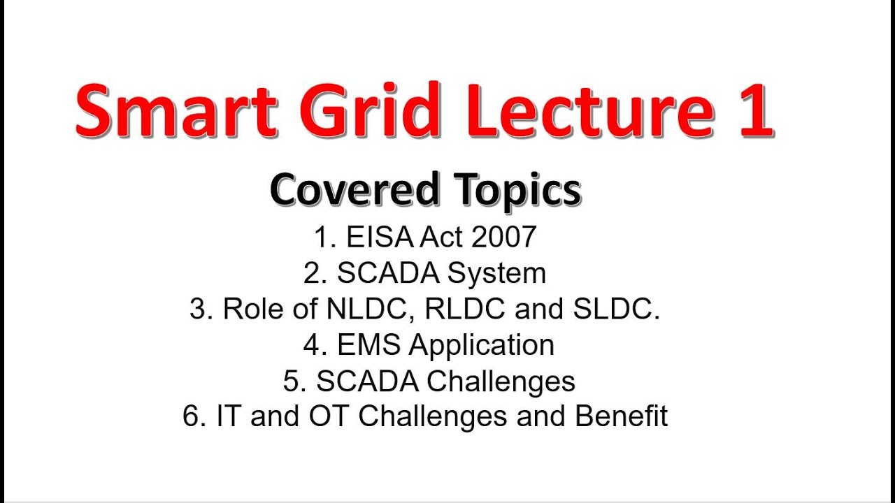 Smart grid Technology Lecture 1