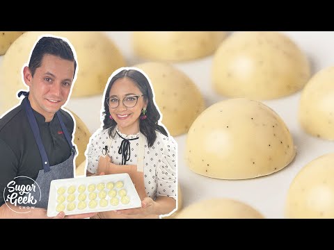 How to Make White Chocolate Bonbons | Chef Christophe Rull!