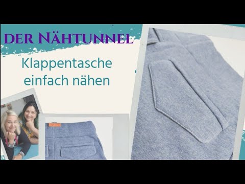Der Nähtunnel  - Klappentasche einfach nähen