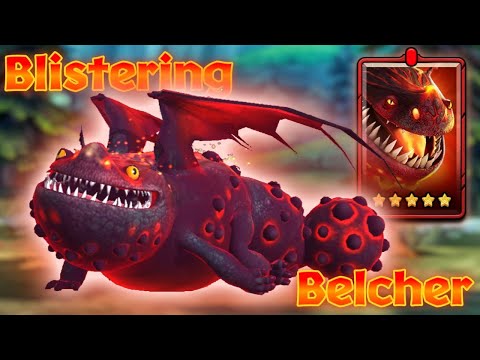 Blistering Belcher — 5-Star Red Premium Hotburple | Dragons: Titan Uprising