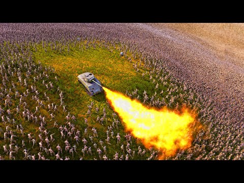 New FLAMETHROWER TANK vs 10 MILLION ZOMBIES! - Ultimate Epic Battle Simulator 2 UEBS 2
