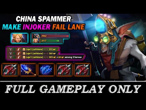 how China Spammer outplayed INJOKER in laning stage - Full Gameplay Meepo #309
