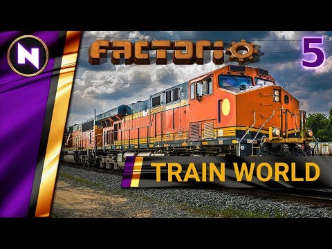 Factorio 0.17 Train World #5 TRAIN STATION DESIGN PROCESS