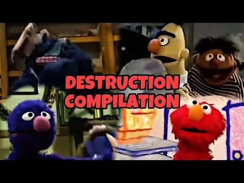 Sesame Street Destruction and Fails synced to “It’s A Hard Knock Life” (FULL COMPILATION)