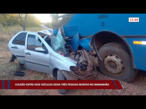 Colisão entre dois veículos deixa três pessoas mortas no Maranhão 19 07 2022