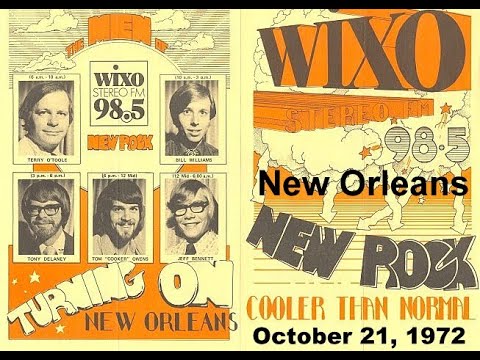 Top 40 Radio Aircheck:  WIXO FM - New Orleans, Tom Owens, October 1972