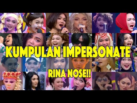 KUMPULAN RINA NOSE IMPERSONATE 25 ARTIS INDONESIA DAN BARAT