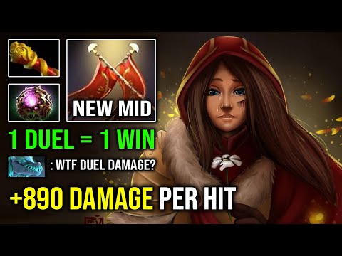 WTF +890 Damage Per Hit Legion Commander 1 Duel 1 Win with OP Hit Like a Truck 7.32e Dota 2