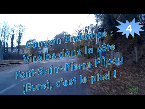 Canyon Endurace CF 8.0 n°4 : Virolos dans la côte Pont-Saint-Pierre Flipou (Eure) !