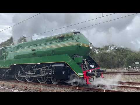 So loud. The 3801 departs into the distance with the crowds on board waving as the did 78 years ago