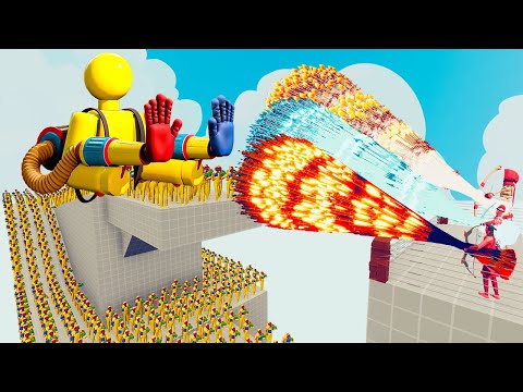 100x PLAYER (POPPY PLAYTIME) + 2x GIANT vs 3x EVERY GOD - Totally Accurate Battle Simulator TABS