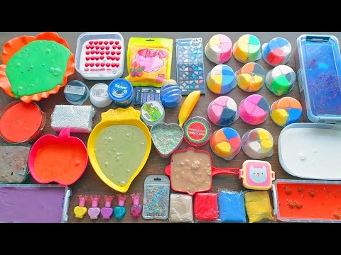 Slime Smoothie Mixing Old Slimes and Stuff - Izabela Stress #slimevideos #slimeasmr #slimemixing