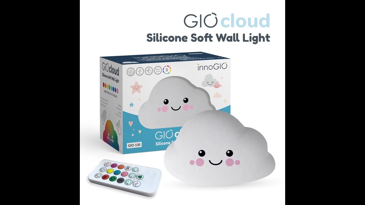 InnoGIO Silikonowa lampka nocna na ścianę GIOcould