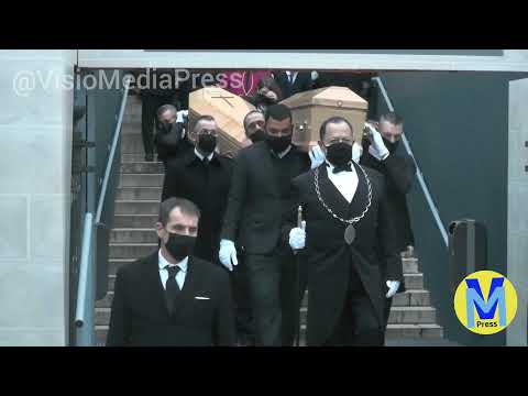 Obsèques d'Igor et Grichka Bogdanoff - sortie église de la Madeleine (Paris 10/01/2022)