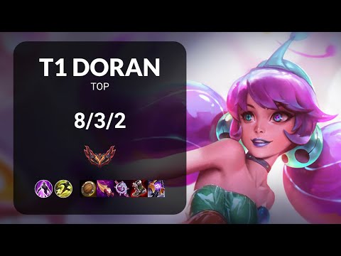 T1 Doran Gwen vs Jayce TOP - KR GRANDMASTER Patch 15.10