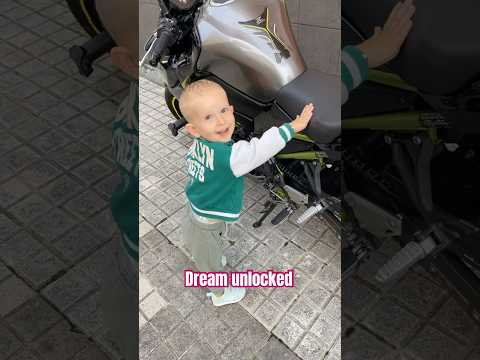 Dream unlocked motorbikelife 🤩 #bike #biker #kid #dirtbike #twowheels #moto