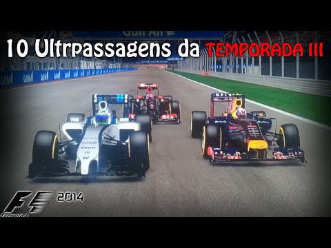 10 MELHORES ULTRAPASSAGENS DA TEMPORADA III - CAMPEONATO ONLINE DE F1 2014 (Xbox 360)