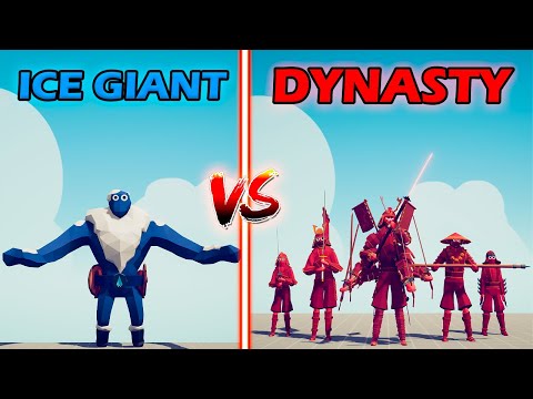 ICE GIANT TEAM vs DYNASTY TEAM - Totally Accurate Battle Simulator | TABS