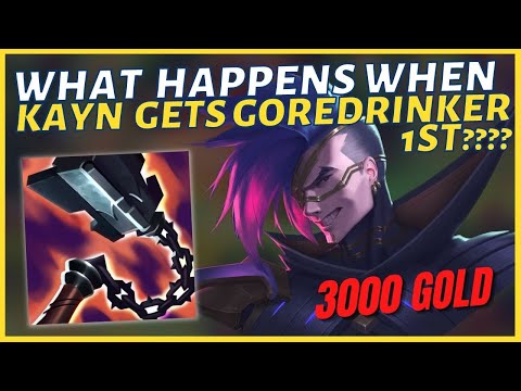 Kayn, But My First Reset Is 3000 Gold (FULL BUY GOREDRINKER) | Challenger Kayn - League of Legends