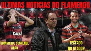 ULTIMAS NOTICIAS DO FLAMENGO - ARO SUSPENSO, THIAGO MAIA NO ATAQUE?