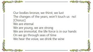 Virgin Steele - We Are Eternal Lyrics