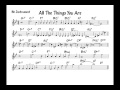 All the things you are - Play along - Bb version