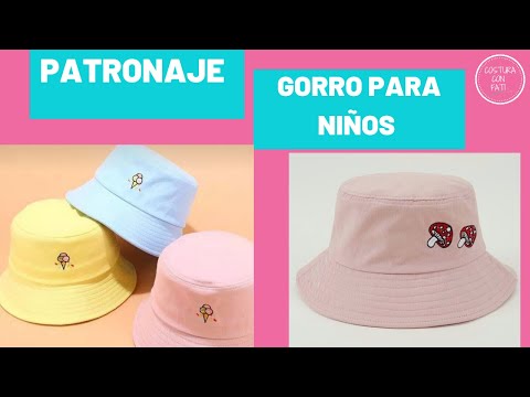 Pattern or template for a children's hat / children's bucket hat