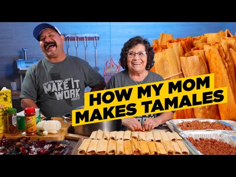 My Mom Teaches Me How to Make Tamales (Brisket, Pork Butt & Chicken)