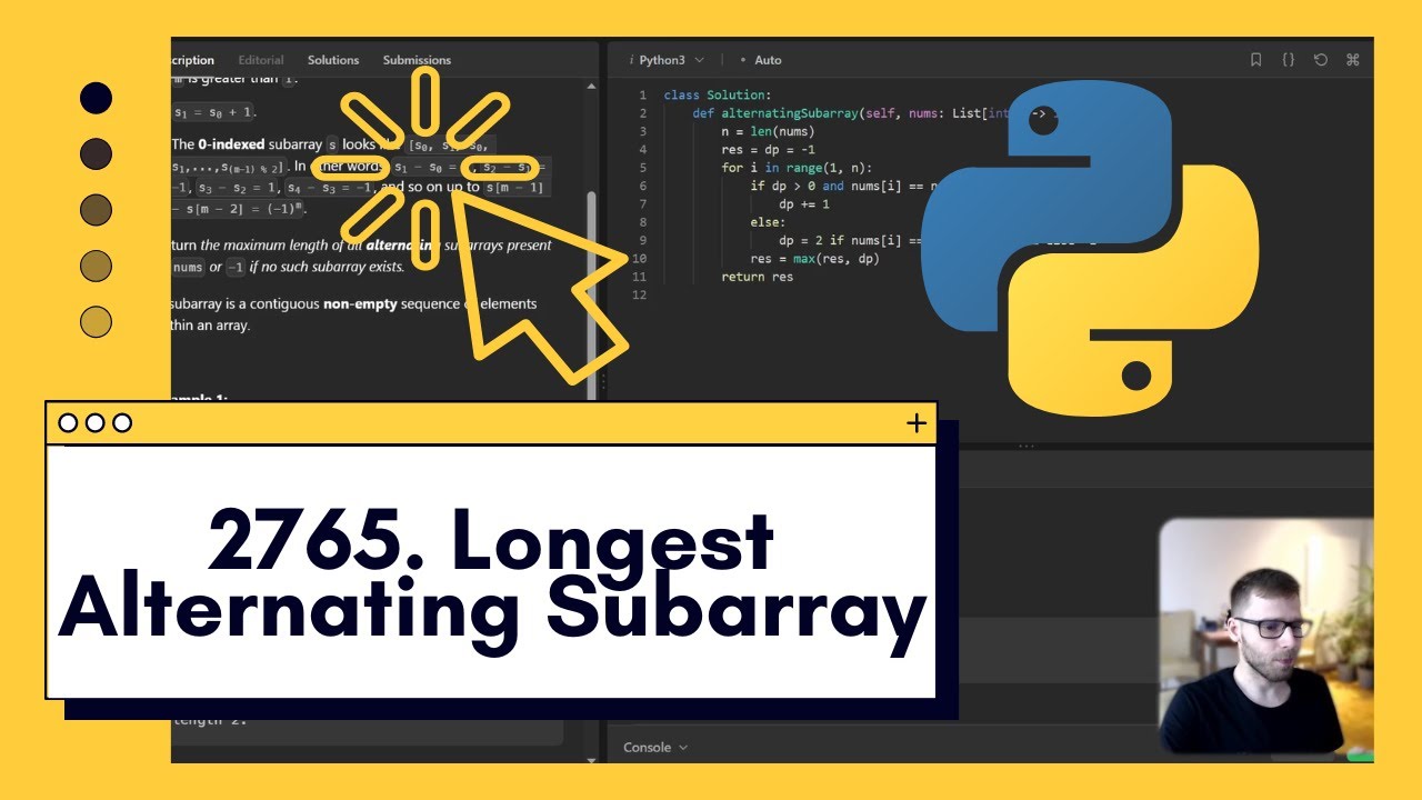 Conquer Alternating Array Challenge with Python LeetCode  2765. Longest Alternating Subarray