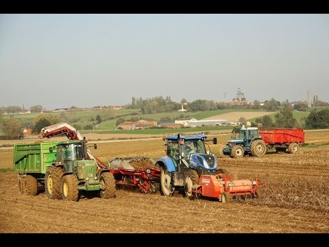 Landb. Crombez – Heuvelland - Reekie - Ford 6600 - Ford TW-10 - John Deere 4255 - New Holland T7.210