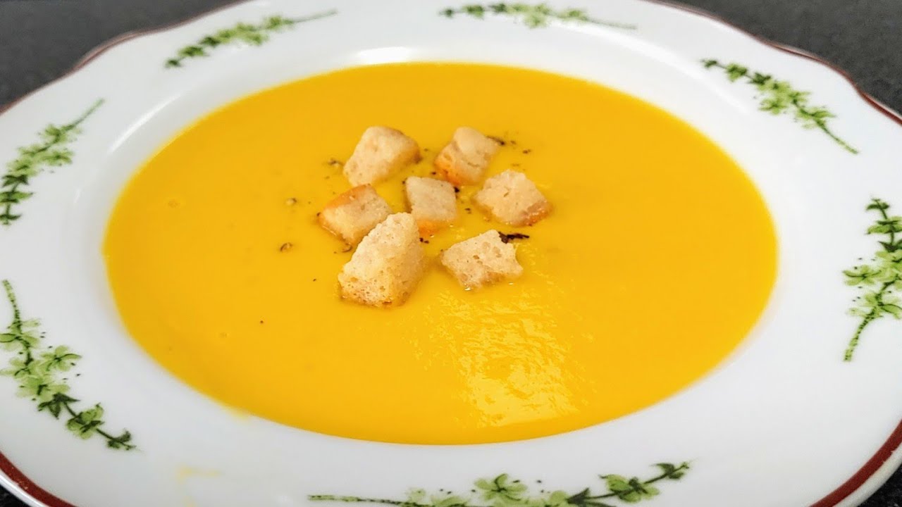 Crema de calabacín puerro y zanahoria