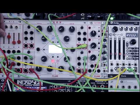 4VOX-Quad Polyphonic Wavetable VCO & X-4 QUAD VCA-Flame/Quadigy-Quad Envelope Generator-Klavis