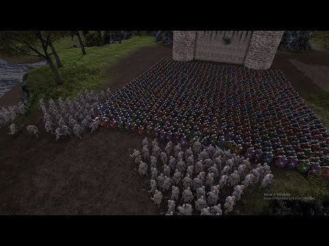 1.000 ROMANOS vs 1.000 BÁRBAROS (ROMANS vs BARBARIANS) ULTIMATE EPIC BATTLE SIMULATOR (UEBS)