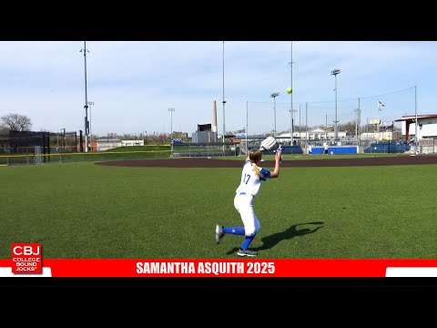 Samantha Asquith 2025 Outfielder/SS Softball Skills Video