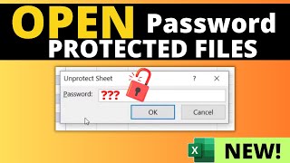 Open a Worksheet with a Lost Password in Microsoft Excel - UPDATED!!!